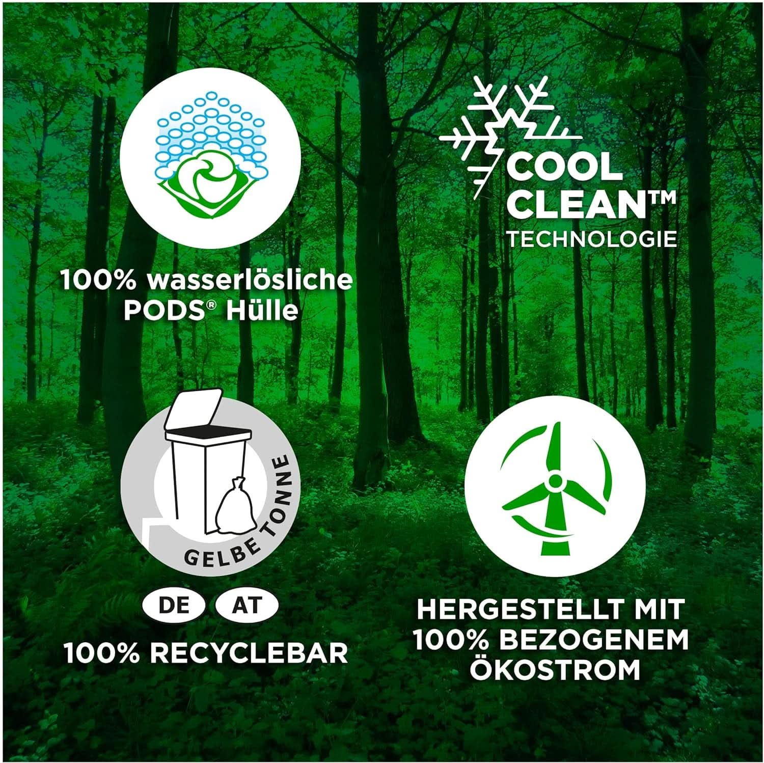 Ariel Allin1 PODS, capsules de lessive liquide Color+ 53 lavages, excellente élimination des taches dès le premier lavage Détergents Rufe Naty Shop