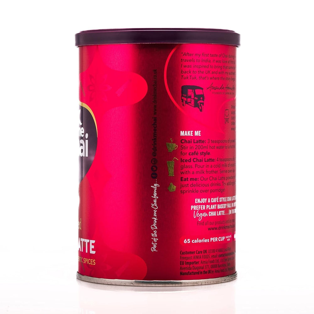 Drink Me Chai Spiced Chai Latte 250 g (pachet de 1) - doar adaugă apă, pudră Chai Latte (16 porții)