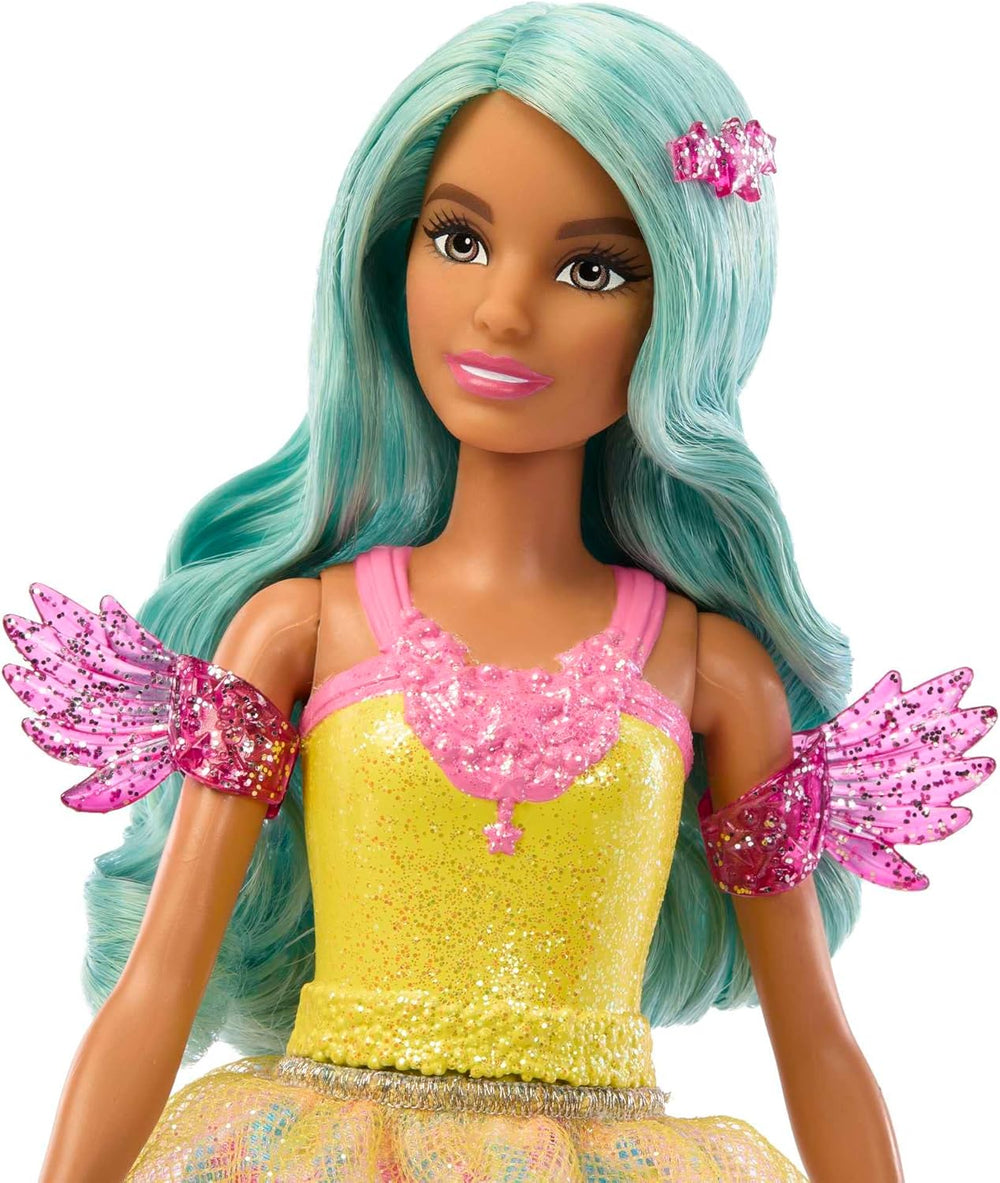 Barbie Ein Verborgener Zauber - Teresa Puppe mit märchenhaftem Outfit, gewelltes Haar and Kamm for Frisierspaß, for Kinder ab 3 Jahren, HLC36