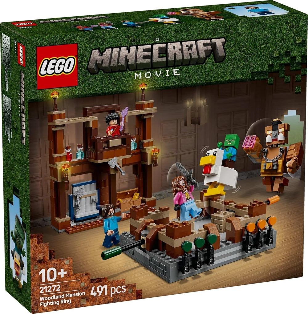 LEGO Minecraft Forest Manor avec ring de boxe - Set de jeu avec zombies et Oberborst - Jouet de construction interactif avec équipement et pistes - Cadeau pour garçons et filles à partir de 10 ans - 21272 Jeux de construction Besuche den LEGO-Store
