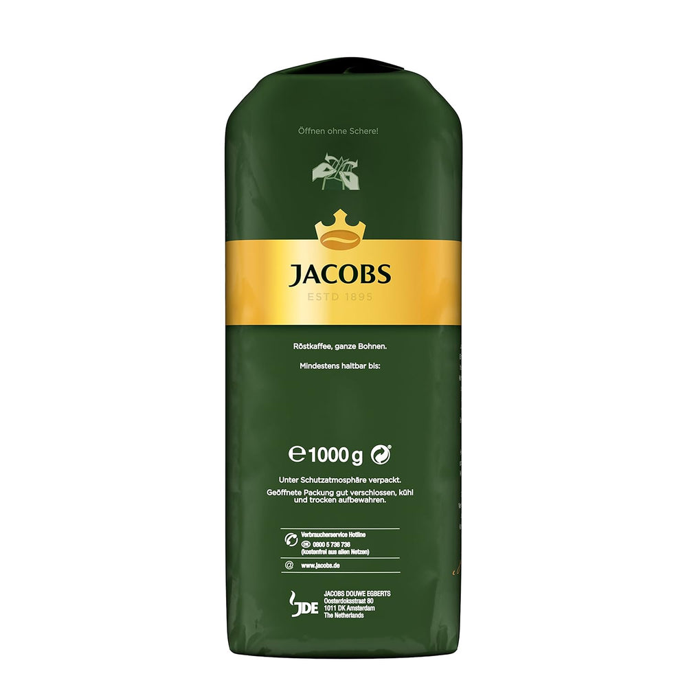 Jacobs Krönung Cream, café en grains entiers, 1000 g (paquet de 3)