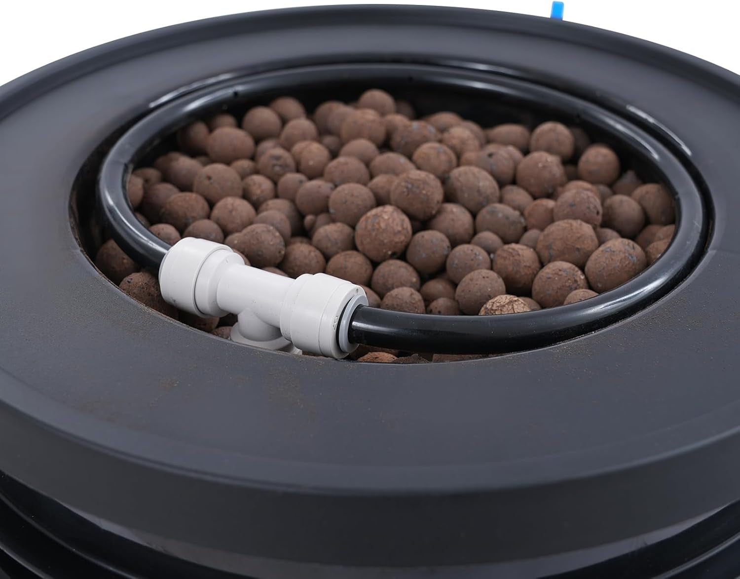 Kit complet de système hydroponique DWC avec pompe à air 12 W, 2 seaux (5 gallons), système de culture hydroponique, 2 sacs de céramsite, kit d'irrigation en pot