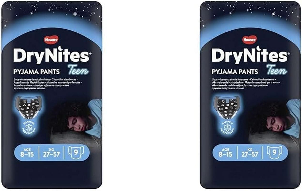 Huggies Drynites băieți 8-15 ani, 9 bucăți (pachet de 2) Naty Shop 18 bucăți (pachet de 2 x 9 buc)