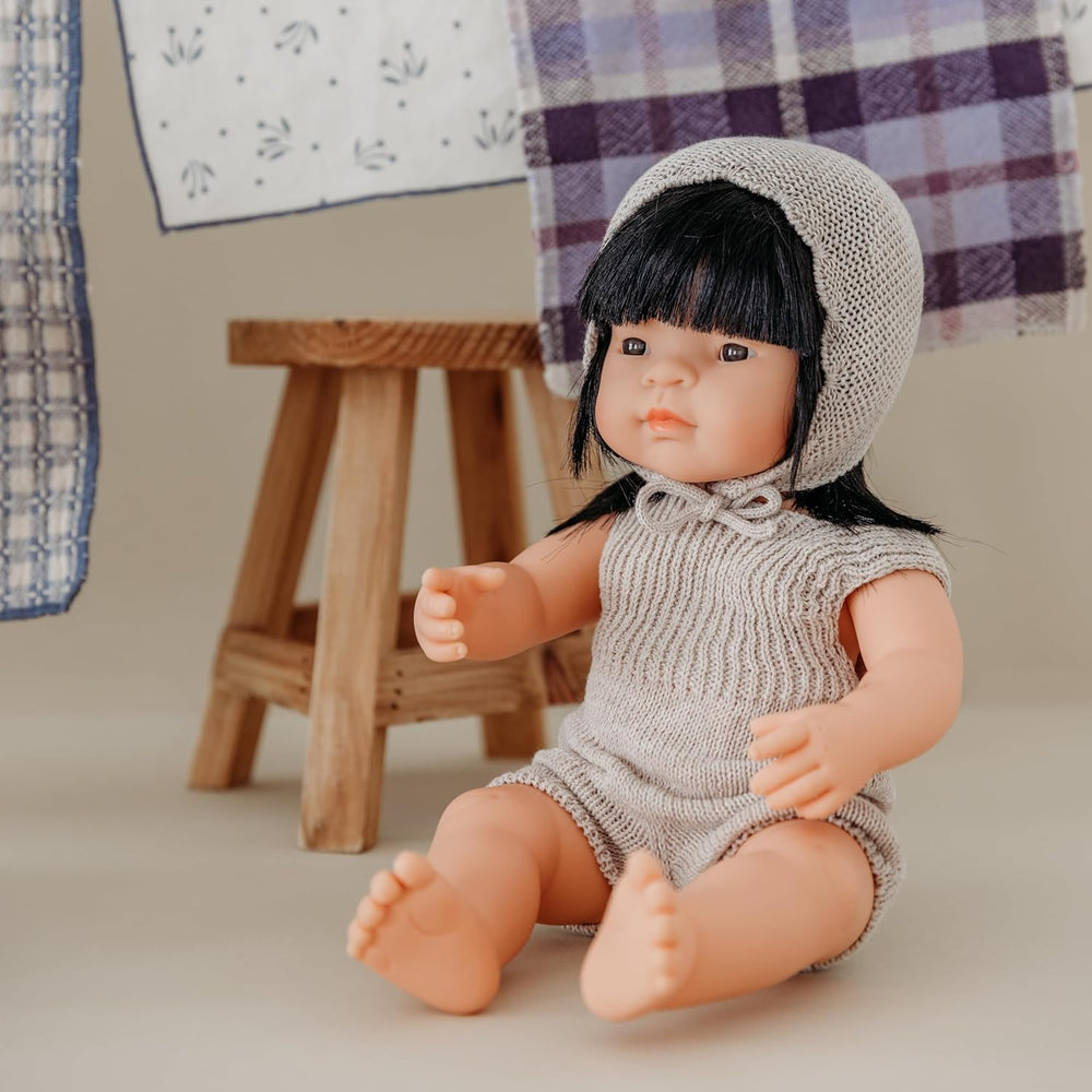 Miniland Babypuppe asiatique filles 38cm-31056, Zufällig