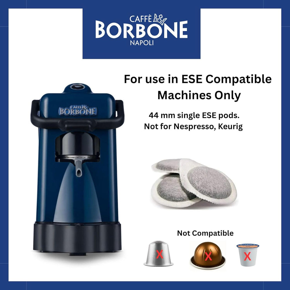 Caffè Borbone Kaffeepads compostables, Rote Kaffeemischung - 150 tampons - Compatible avec les tampons en papier du système ESE 44 mm
