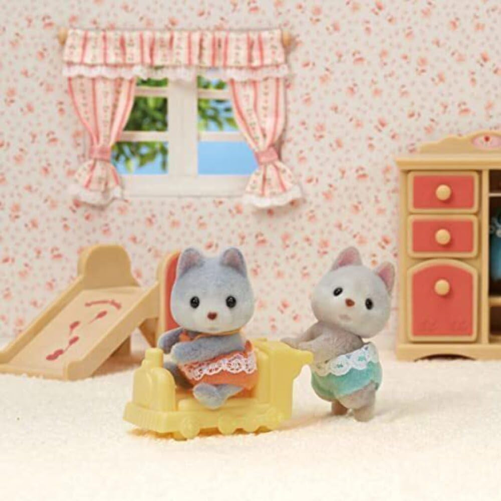 Sylvanian Families 5638 Husky Zwillinge - Figuren für Puppenhaus