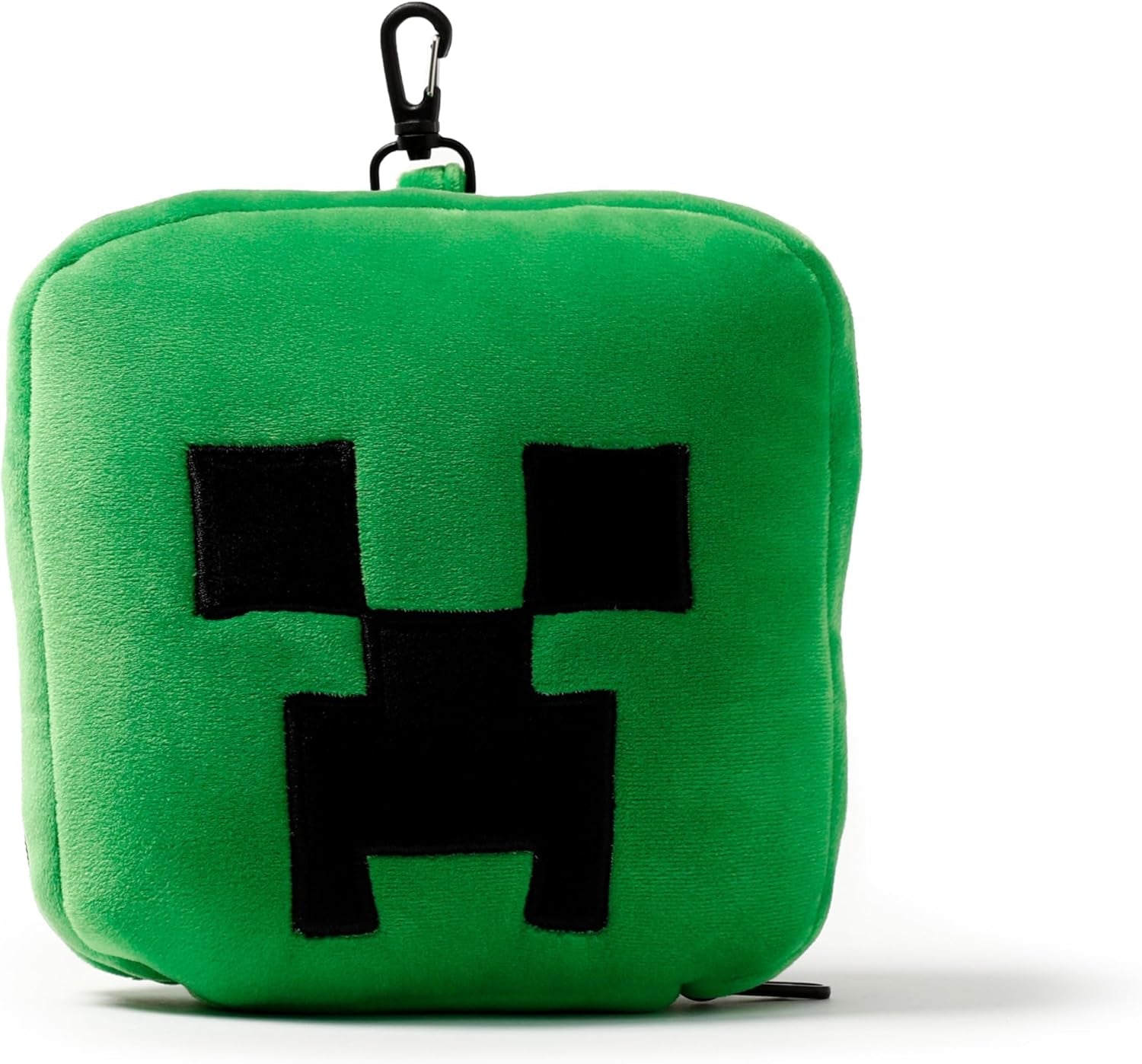 Puckator Relaxeazzz Minecraft Creeper Oreiller de voyage en peluche et masque pour les yeux Appui-tête Oreiller de couchage Oreiller de voyage Masque de sommeil pour enfants et adultes pour voyage Voiture Train Avion Accessoire Oreillers de voyage Naty Shop