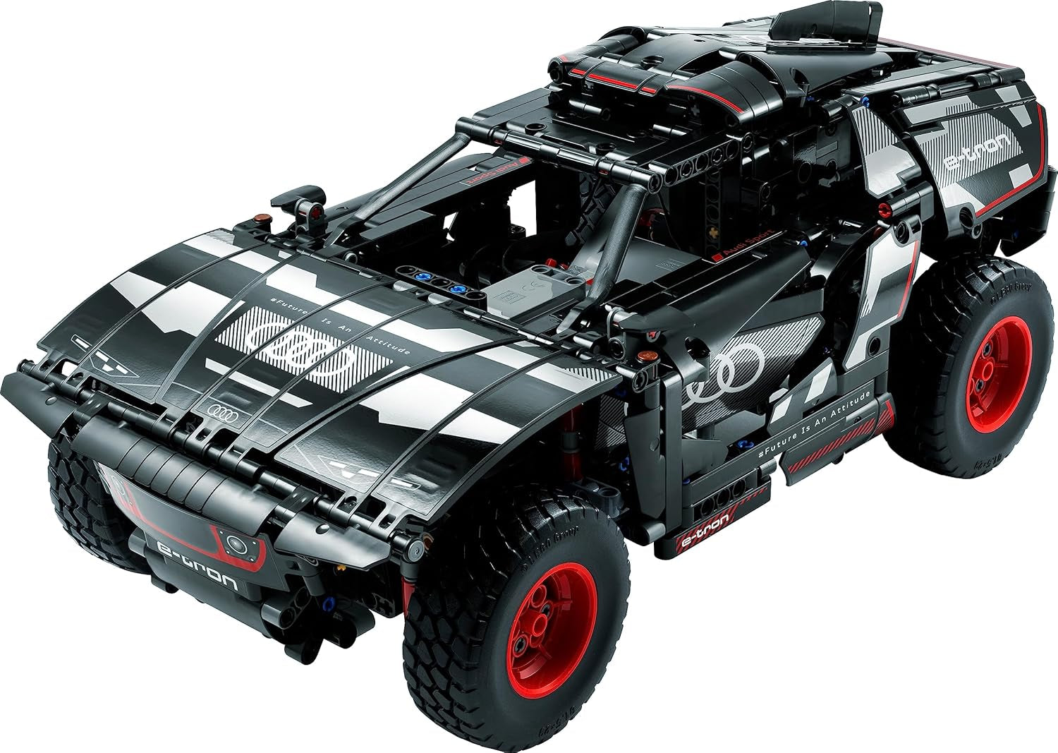 LEGO 42160 Technic Audi RS Q e-tron, véhicule de rallye automobile télécommandé, véhicule de rallye de rallye Dakar, pilote d'application RC avec Control+, conçu pour les jeunes, les filles et les fans à partir de 10 ans pour la construction