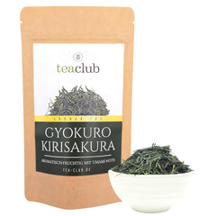 Gyokuro Kirisakura 100G Thé vert du Japon, aromatique-fruité, à la douceur subtile et à l'umami, thé vert japonais en vrac de qualité premium, Green Tea Teaclub