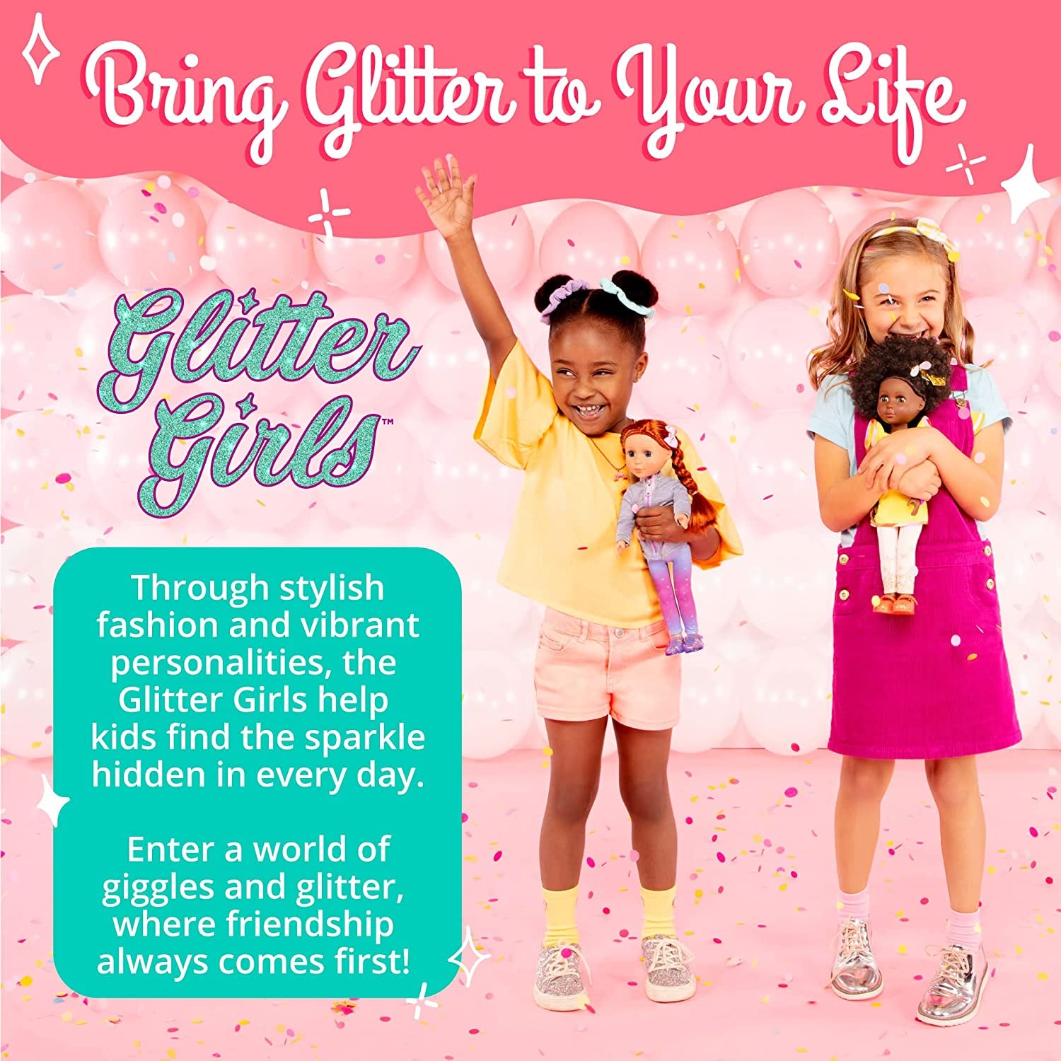 Glitter Girls - Lacy - 36 cm Modepuppe - Blondes Haar & Violette Augen - Poseable Arme & Beine - Einhorn-Eiscreme-Outfit - 3 Jahre +