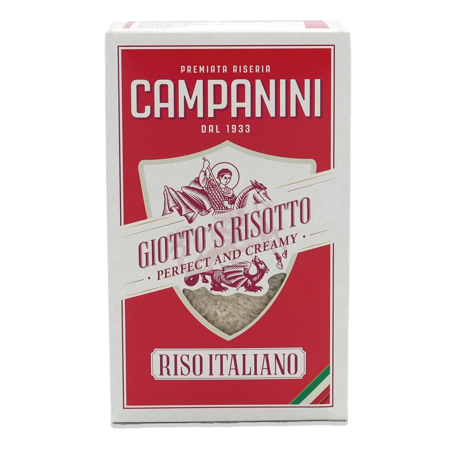 Riz original pour risotto | Riz campanini pour risotto | 1000g | d'Italie | Risottos et soupes