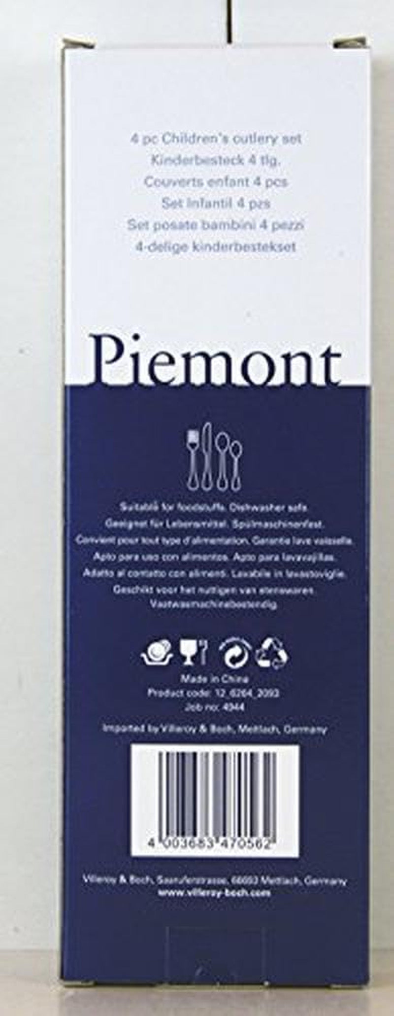 Villeroy Et Boch Ménagère enfant Teddy 4 pièces, acier inoxydable 18/10 Cuisine Naty Shop