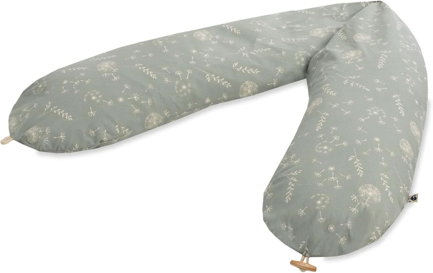 Julius Zöllner Coussin d'allaitement bio 190 cm, garnissage 42 litres de microbilles Eps, fabriqué en Allemagne Accessoires Alimentation et Allaitement Bebe Naty Shop Wildflower
