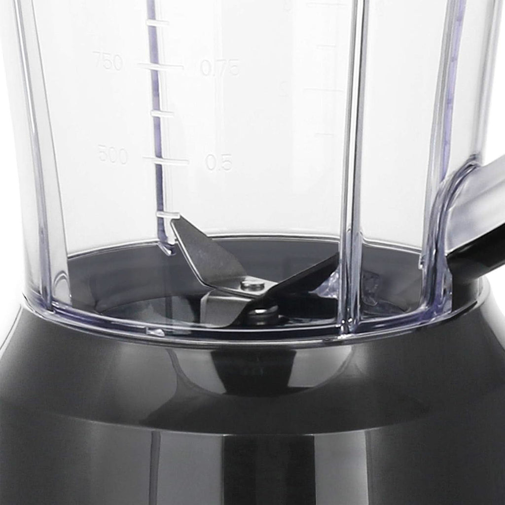 Emerio Standmixer BPA Frei Crush Ice Funktion 1.5L Behälter 2 Geschwindigkeiten + Pulse Funktion Messereinheit Aus Edelstahl Sicherheitsschalter Geschirrspülgeeignet 500 Watt BL-12816.8 Schwarz Bucatarie Naty Shop