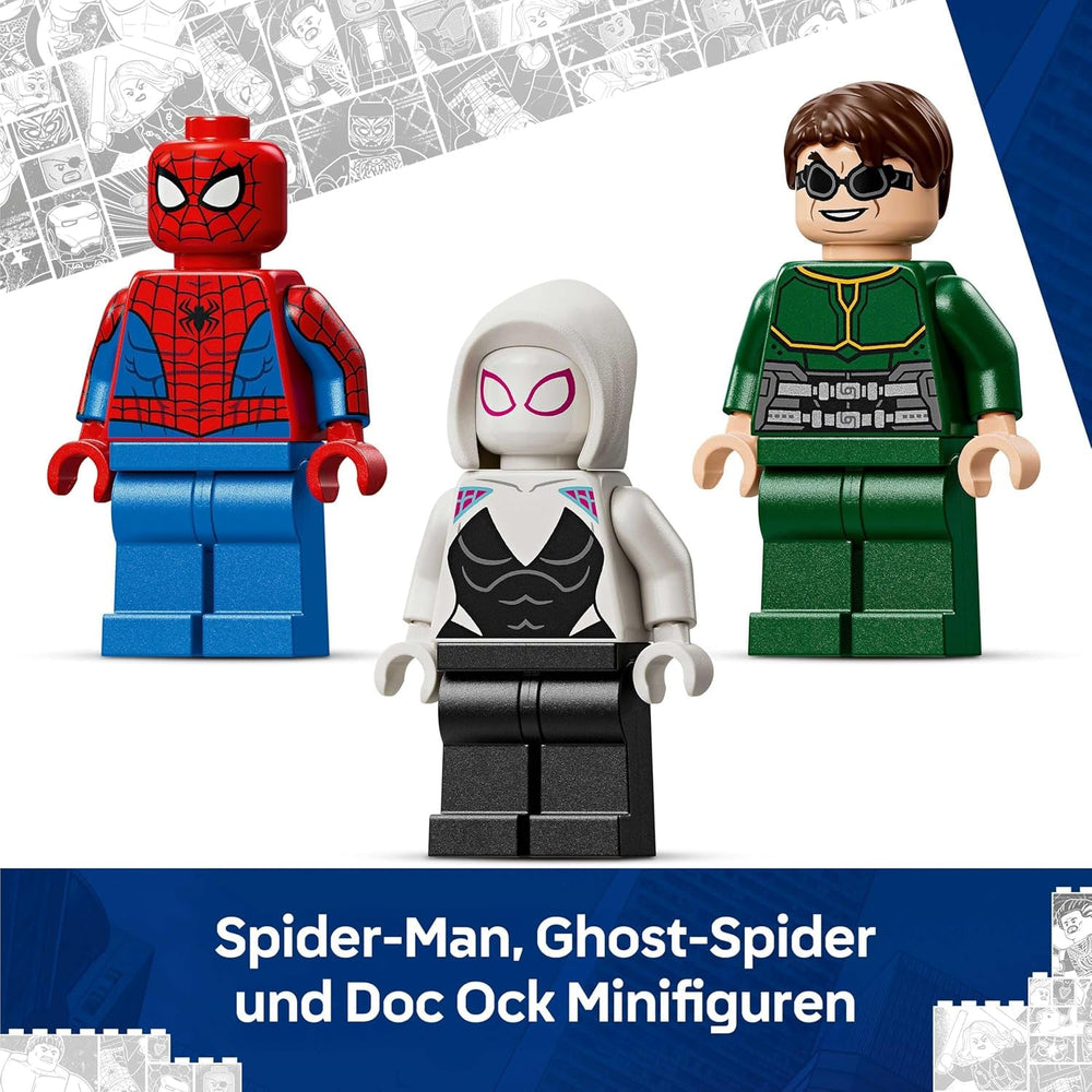 LEGO | Mech-Duell: Spider-Man vs. Doc Ock - Superhelden Spielzeug mit 2 Actionfiguren, 3 Minifiguren, Shootern - Konstruktionsspielzeug für Kinder - Geschenk für Jungen ab 6 Jahren und Mädchen - 76338
