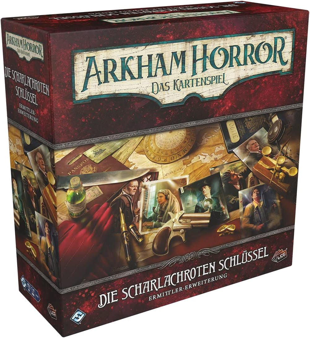 Fantasy Flight Games, Arkham Horror : LCG, jeu de base, jeu expert, jeu de cartes, 1 à 4 joueurs, à partir de 14 ans, 45 minutes et plus, allemand, multicolore, coloré