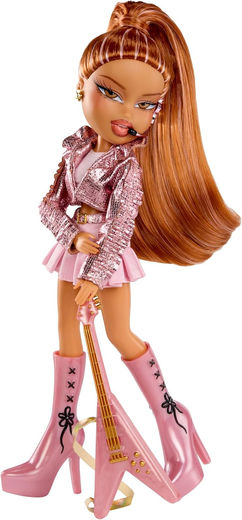 BRATZ Pop Starz Yasmin – Modepuppe mit Anhänger zum Sammeln, Outfit et Musikzubehör