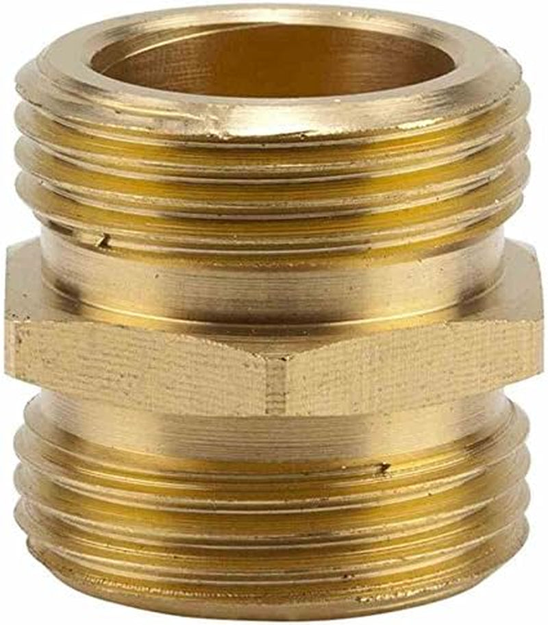 Raccord fileté en laiton Gardena : Connecteur en laiton pour raccordement des deux côtés, par ex. aux pompes, filetage de tuyau 26,5 mm (G 3/4 pouce) (7260-20)