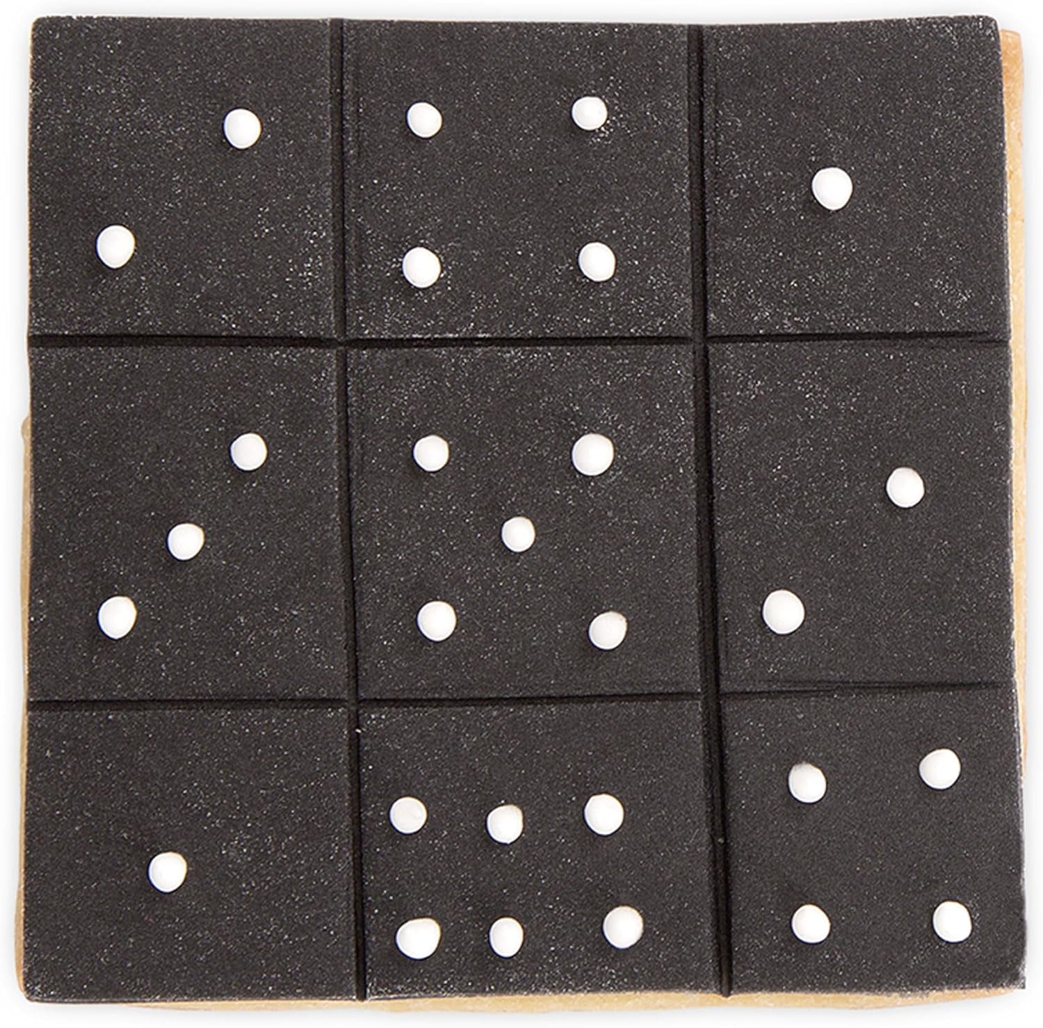 Boîte à biscuits en forme de cube, env. 6 cm, argent