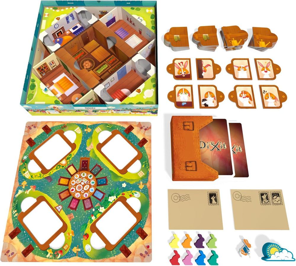 Asmodee Kids - Dixit Kids, jeu de société d'imagination et de fantaisie pour les enfants et toute la famille, cartes à jouer illustrées, 3 à 6 joueurs, à partir de 6 ans, 25 min, édition italienne