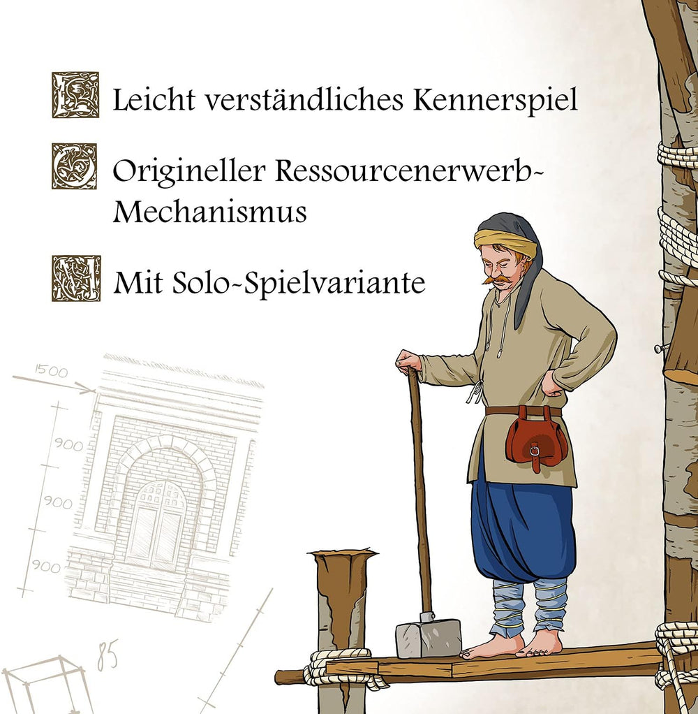 KOSMOS 682156 Cathédrale Rouge, Bâtisseurs du Tsar, Jeu de stratégie avec mécanisme de dés spécial, Jeu de société pour 1 à 4 joueurs à partir de 12 ans, Jeu pour connaisseurs