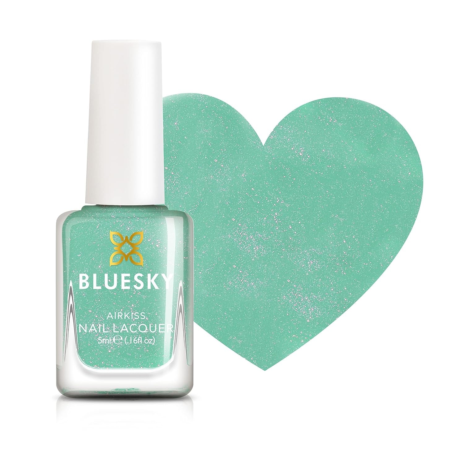 Vernis à ongles Bluesky Kids - Turquoise Splash, Vert Turquoise. Vernis à ongles facile à décoller, non toxique, à base d'eau, sans glissement, pour enfants, 5 ml