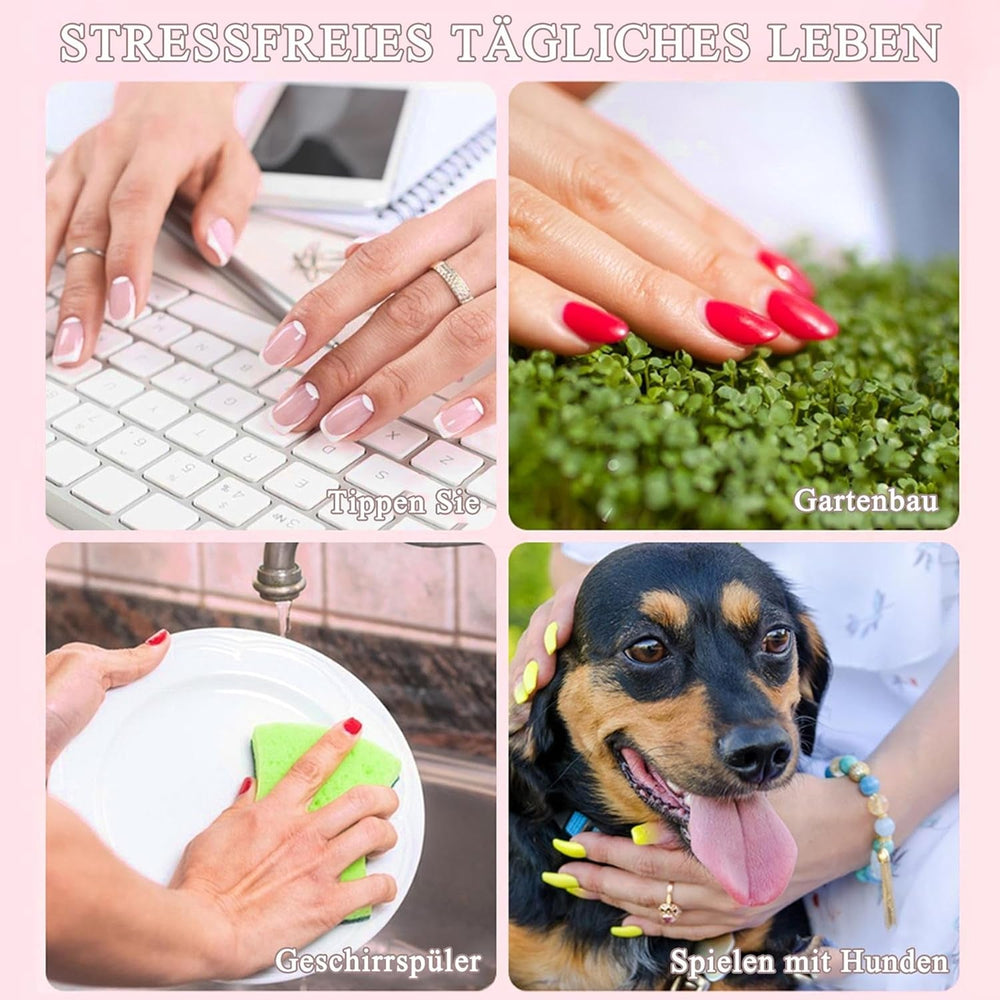 240 ensemble de faux ongles français courts, ongles artificiels carrés, colle sur les ongles, pointes d'ongles en acrylique, faux ongles pour femmes, Nail Art DIY