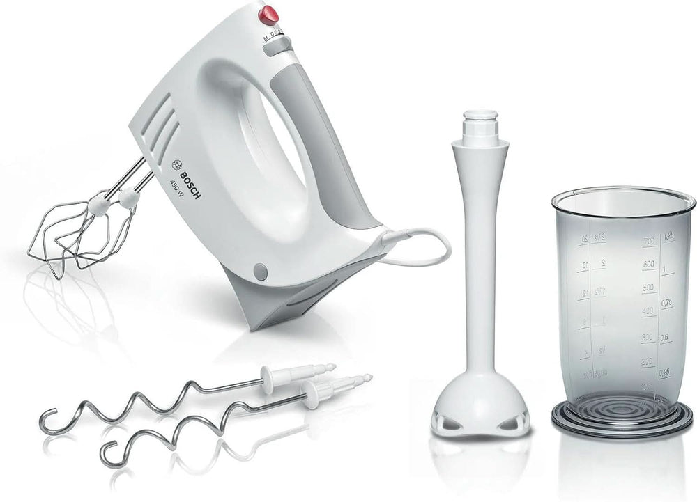 Bosch Hausgeräte MFQ3540 Handrührer, Grau, Weiß, 7,7 cm L X 20,1 cm L X 14,1 cm H Cuisine Naty Shop