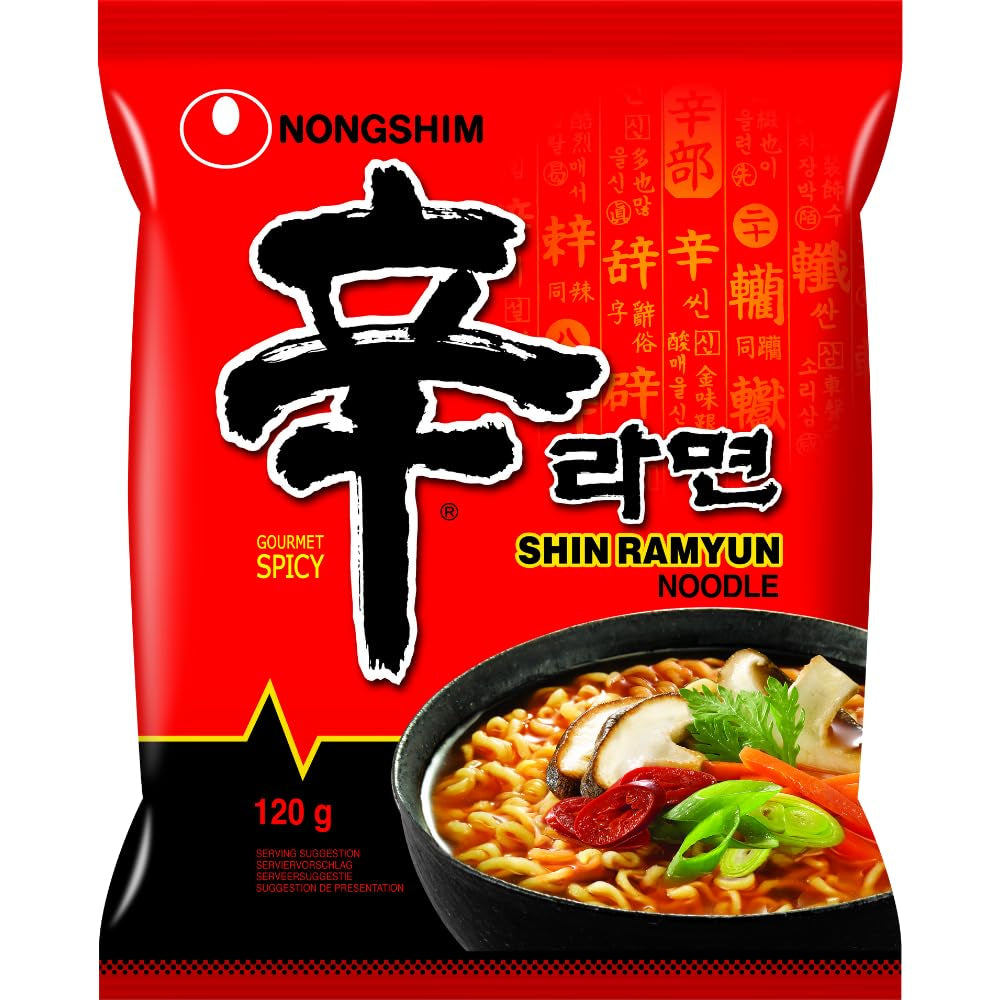 Nongshim - Nouilles instantanées Shin Ramyun - Multi Pack (20 x 120 g) - La conception du produit peut varier