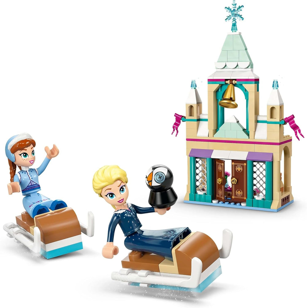 LEGO Ç€ Château d'Arendelle La Reine des Neiges Disney, jouet princesse avec ELSA, mini poupées Anna et Olaf et une figurine de pingouin, coffret de jeu fantastique, cadeau pour filles de 5 ans 43265 Ensembles de construction Besuche den LEGO-Store