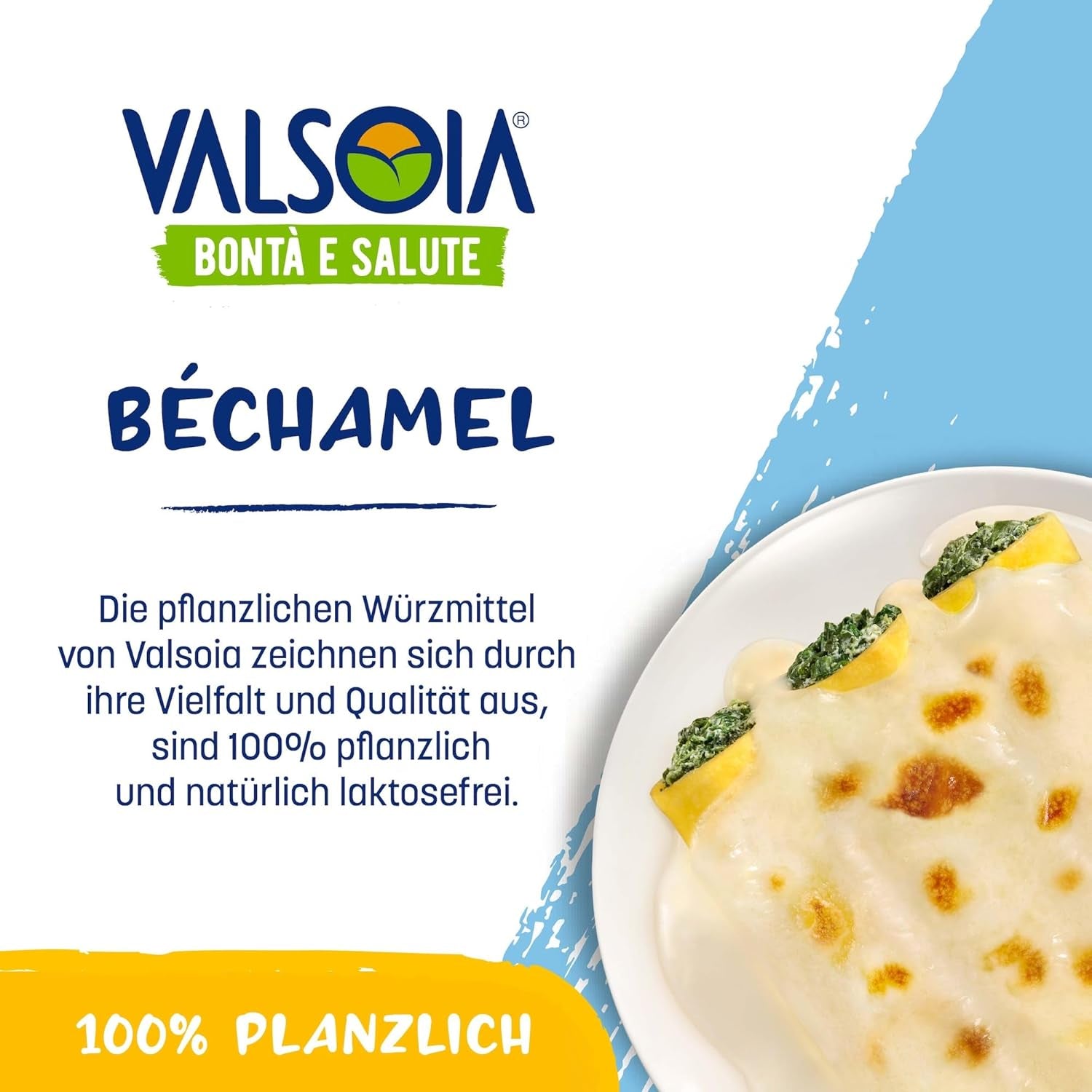 Après-shampooing Béchamel, Béchamel sans lactose, Polyvalent en cuisine, Idéal pour les végétaliens et végétariens, 6 x 200 ml