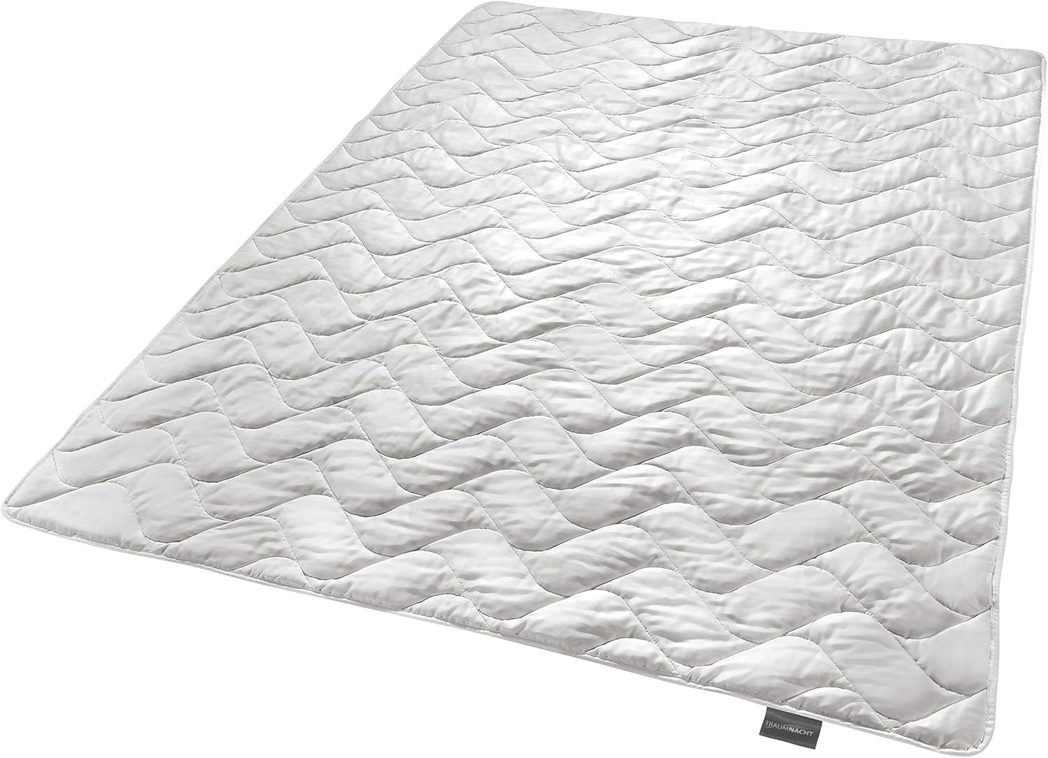 Traumnacht Exklusiv Plapumă ușoară pentru vară Fabricat din 100% mătase sălbatică, certificat Oeko-Tex, fabricat în Germania, greutate de umplere: 550Gr, 135 X 200 Cm Plapumi si pilote Naty Shop 135 X 200 Pătură de vară - mătase sălbatică