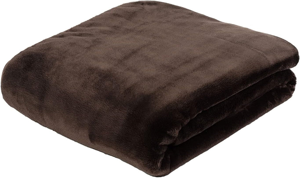 Gözze - Pătură confortabilă Premium Cashmere-Feeling, 500 G/M², 180 X 220 Cm - muștar Paturi si Cuverturi Besuche den GÃ¶zze-Store Ciocolată 130 X 170 Cm