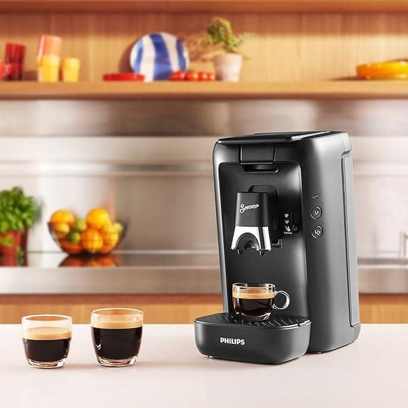 Machine à expresso à capsules PHILIPS Senseo Maestro - Technologie Intense Plus, Espresso de haute qualité, Design écologique, Réservoir d'eau 1,2 L, Fonction Mémo, Indicateur de détartrage (CSA260/60)