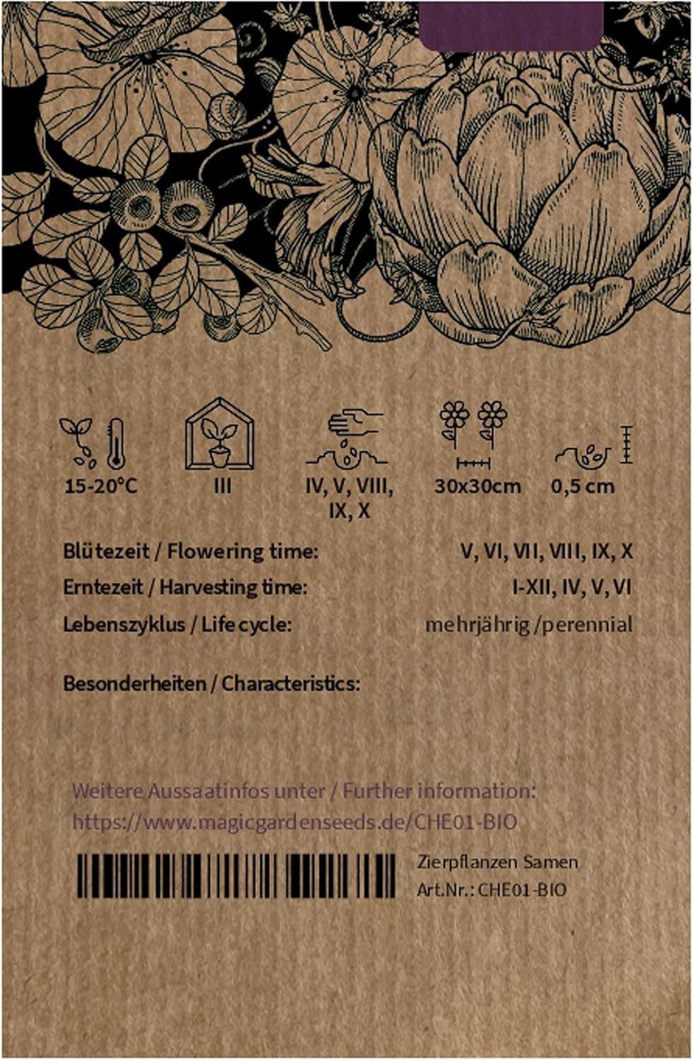 Guter Heinrich (Chenopodium Bonus-Henricus) 90 Bio-Samen Wilder Spinat