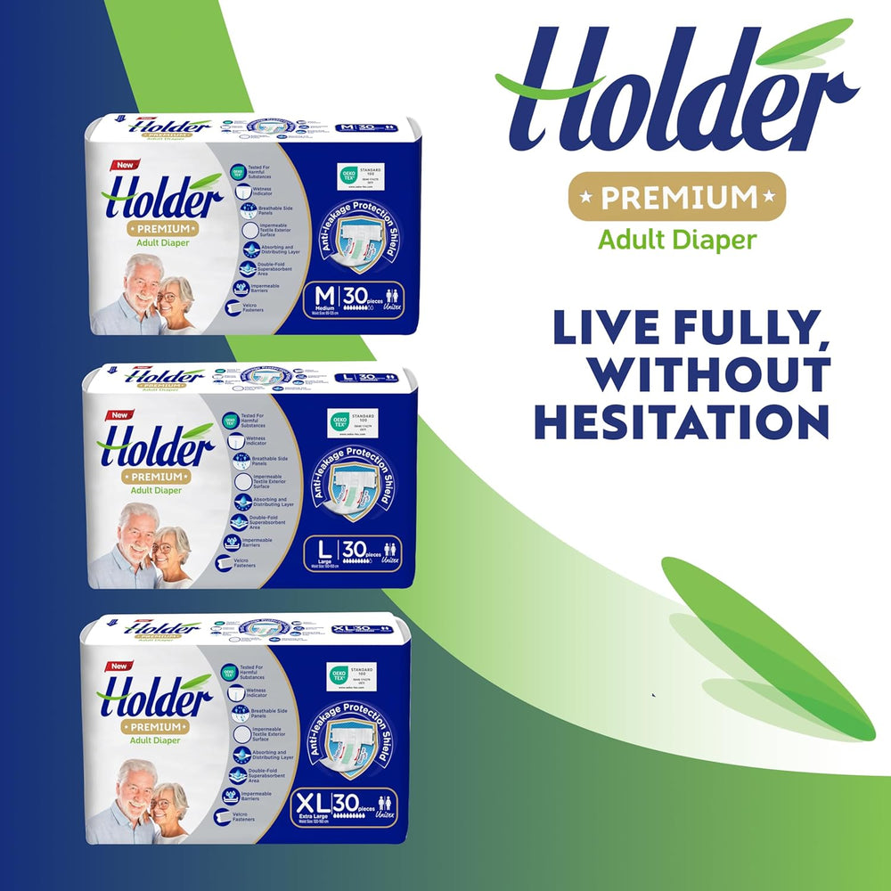 Couches jetables unisexes pour adultes, imperméables, absorbantes, élastiques, respirantes, super absorbantes, double couche, indicateur d'humidité, protection dermatologique 5 étoiles, moyen