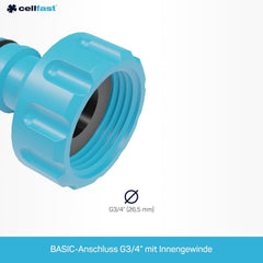 Connexion Cellfast Basic, bleu, G3/4" (26,5 mm)
