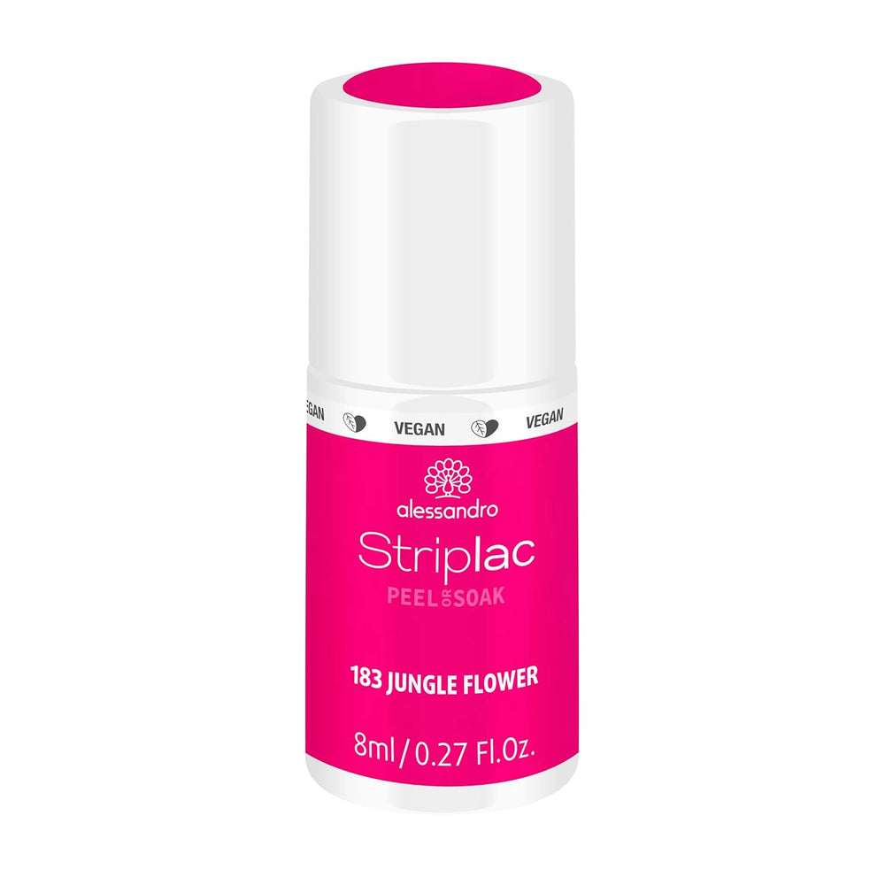 alessandro Striplac UV-Nagellack Flat White – Facile et facile à utiliser – Application facile grâce à la technologie Peel-Off – Vegan et sans alcool – 8 ml