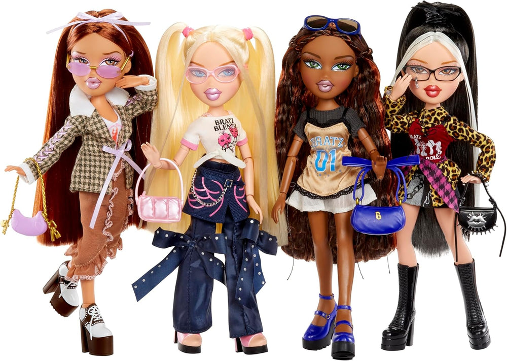 Bratz Stylin' Jade - Modepuppe mit T-Shirt um Gestalten für Dich, y compris les accessoires, Niedliches Spielzeug für Mädchen