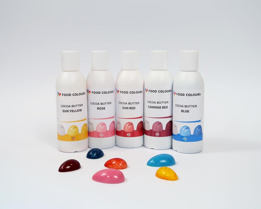 Coloranți alimentari Unt de cacao ROȘU CARMIN 100 G Colorant alimentar pe bază de unt de cacao pentru ciocolată, praline, mase grase și creme