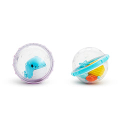 Jucărie de baie Munchkin Float and Play Bubbles | Baby Essentials | Jucării de baie pentru bebeluși și copii | Jucării de baie pentru bebeluși și jucării de duș | 2 pachete Jucarii Bebe Naty Shop
