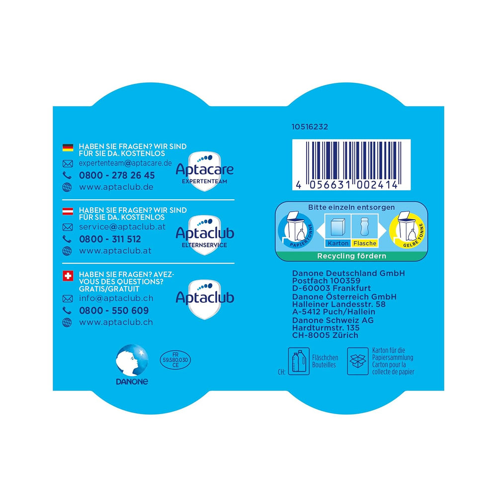 Aptamil Pronutra Pre - Préparation infantile dès la naissance - Aux huiles végétales, sans huile de palme - 6 x 4 x 200 ml (4800 ml)