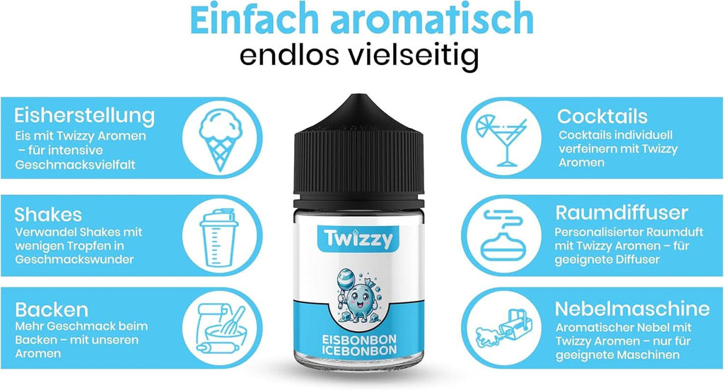 Twizzy Aroma Concentrata Ice Candy, 60 ml Arome Naty Shop