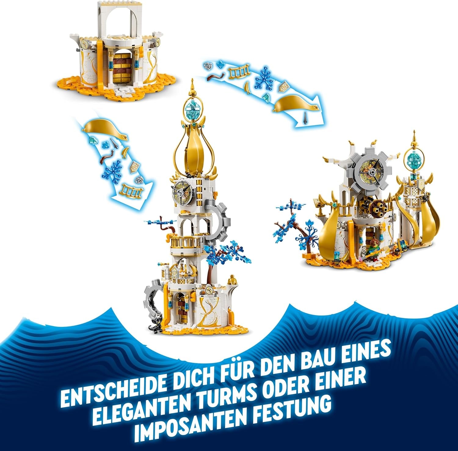 LEGO DREAMZzz 2-en-1 La Tour des Sandmanns, Jeu de château pour enfants à Baen, Set avec niveaux fantastiques incluant Spinne et Vogel, Jeux pour filles et jeunes à partir de 9 ans 71477