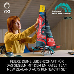 LEGO Technic Emirates Team New Zealand AC75 Racing Yacht Kit de construction de voilier pour adulte Cadeau pour homme et femme Activité créative et relaxante 42174 Ensembles de construction Besuche den LEGO-Store