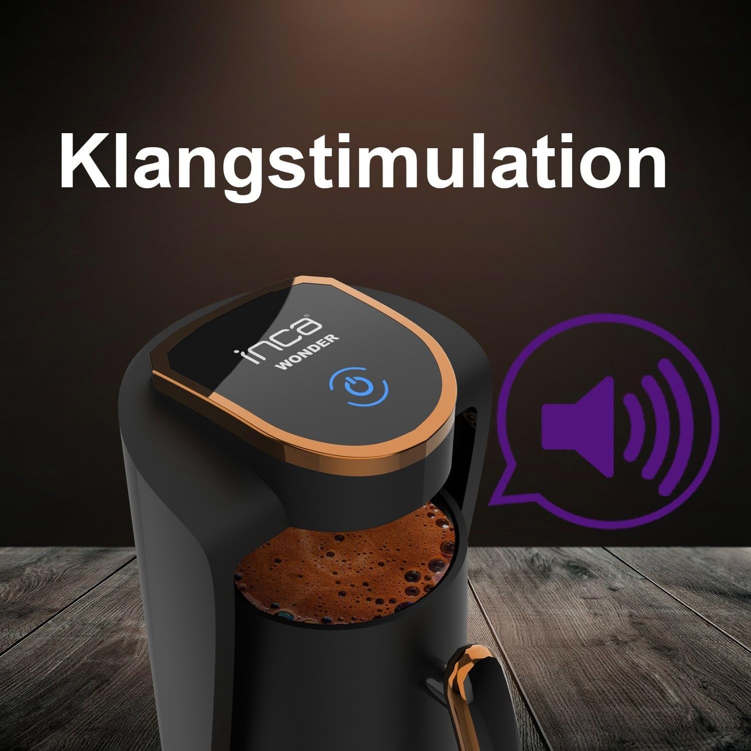 Café turc Inca | Machines turques Kahve | 250 ml (1 à 4 tasses) | 400W | IKM-01 | Protection contre les déversements et l'ébullition sans eau | Plaque chauffante en acier inoxydable | Arrêt automatique | Pour un café turc parfait