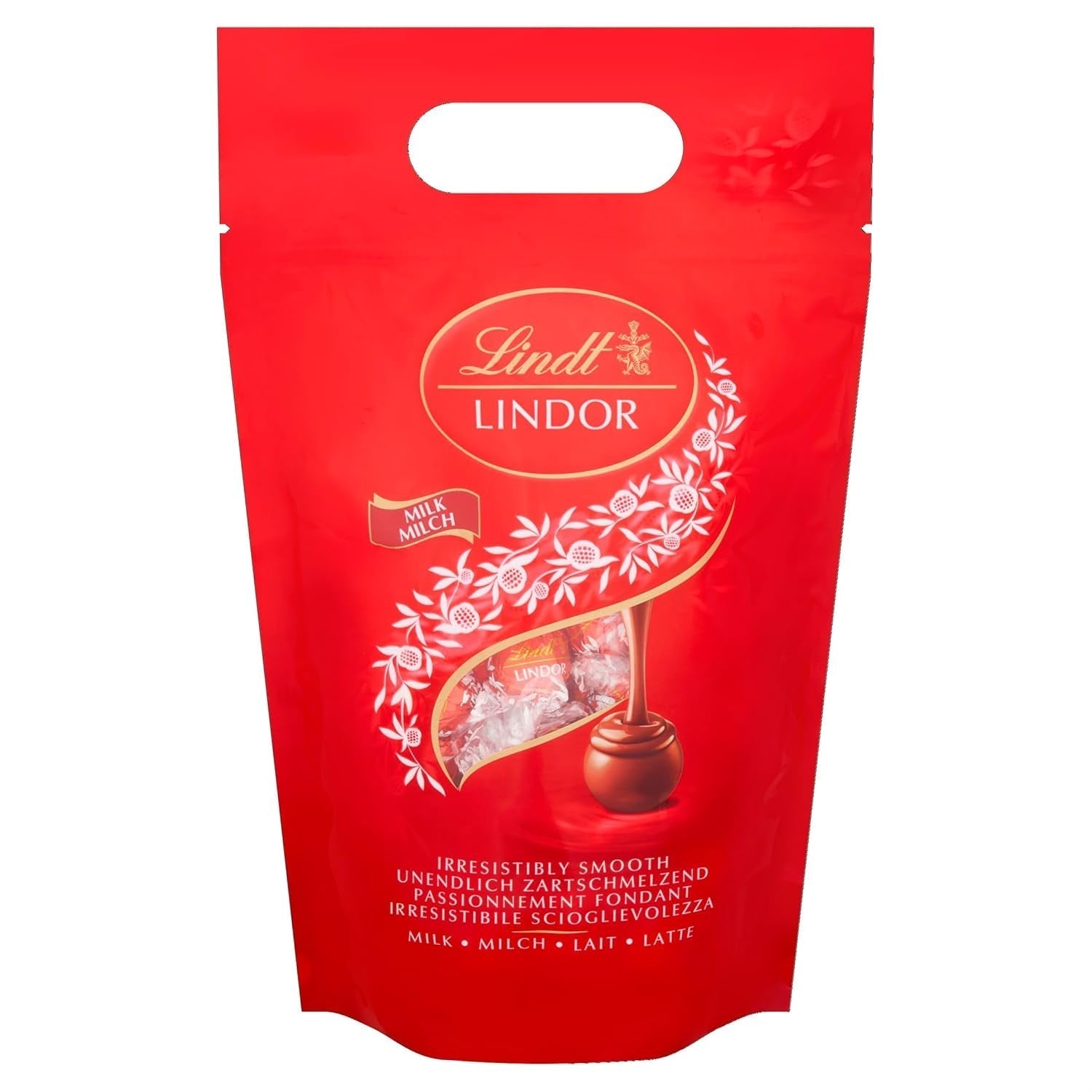 Lindt Chocolate LINDOR Balls Mixture, 399 grame Bomboane de Ciocolata Naty Shop 1 Kg Ciocolata cu lapte integral
