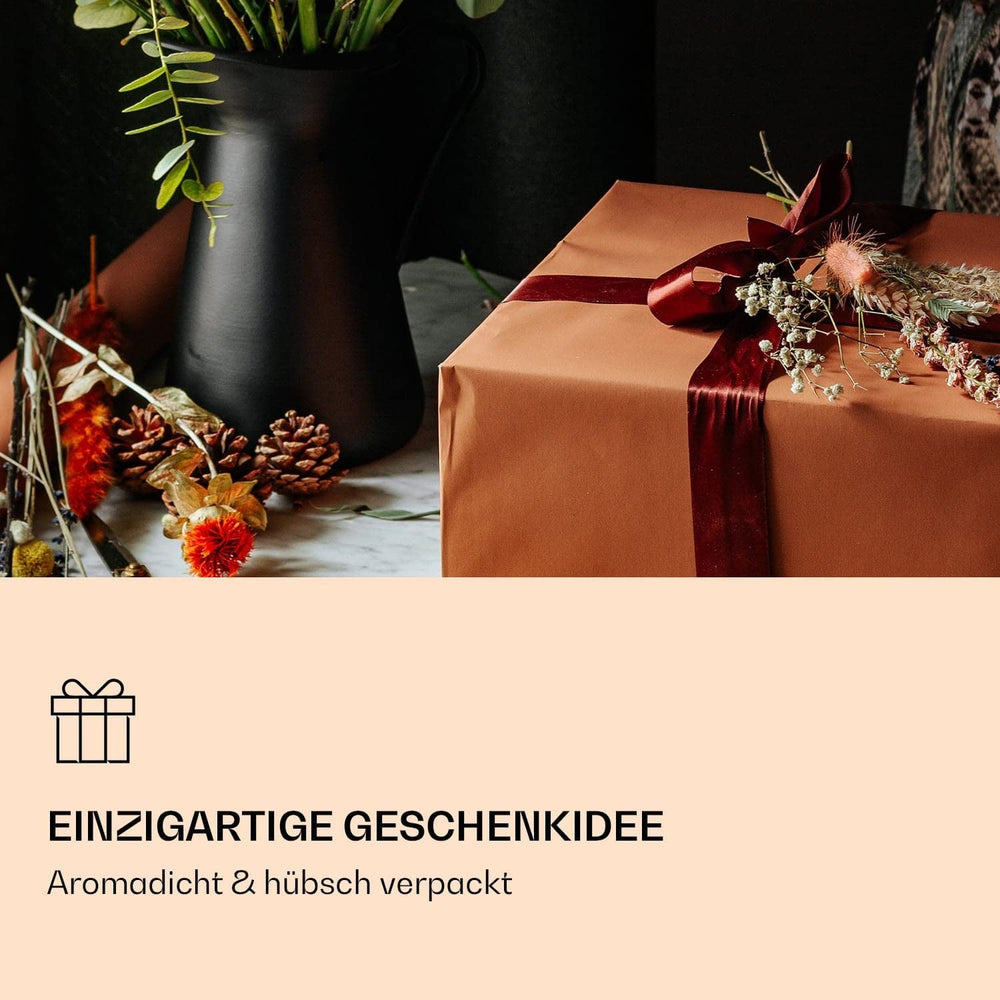 Boîte mixte élégante de 6 pièces Feelino - Fleurs de thé blanc Feelino dans une magnifique boîte de dégustation et cadeau avec 6 roses de thé blanc différentes, emballées individuellement sous vide, paquet de 1 pièce