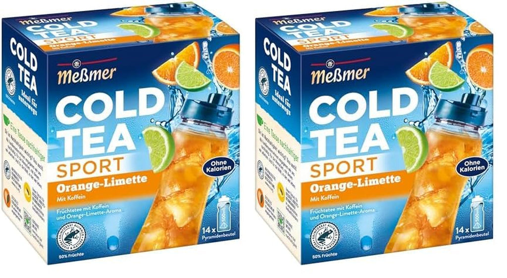Meßmer Cold Tea Sommer-Beere | 14 pliculețe piramidale | Fără gluten | Fără lactoză | Vegan