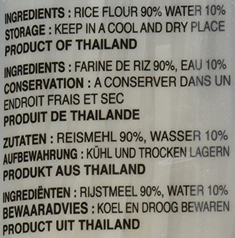 Nouilles de riz coq, 3 mm, grade 1 (1 paquet x 375 g)